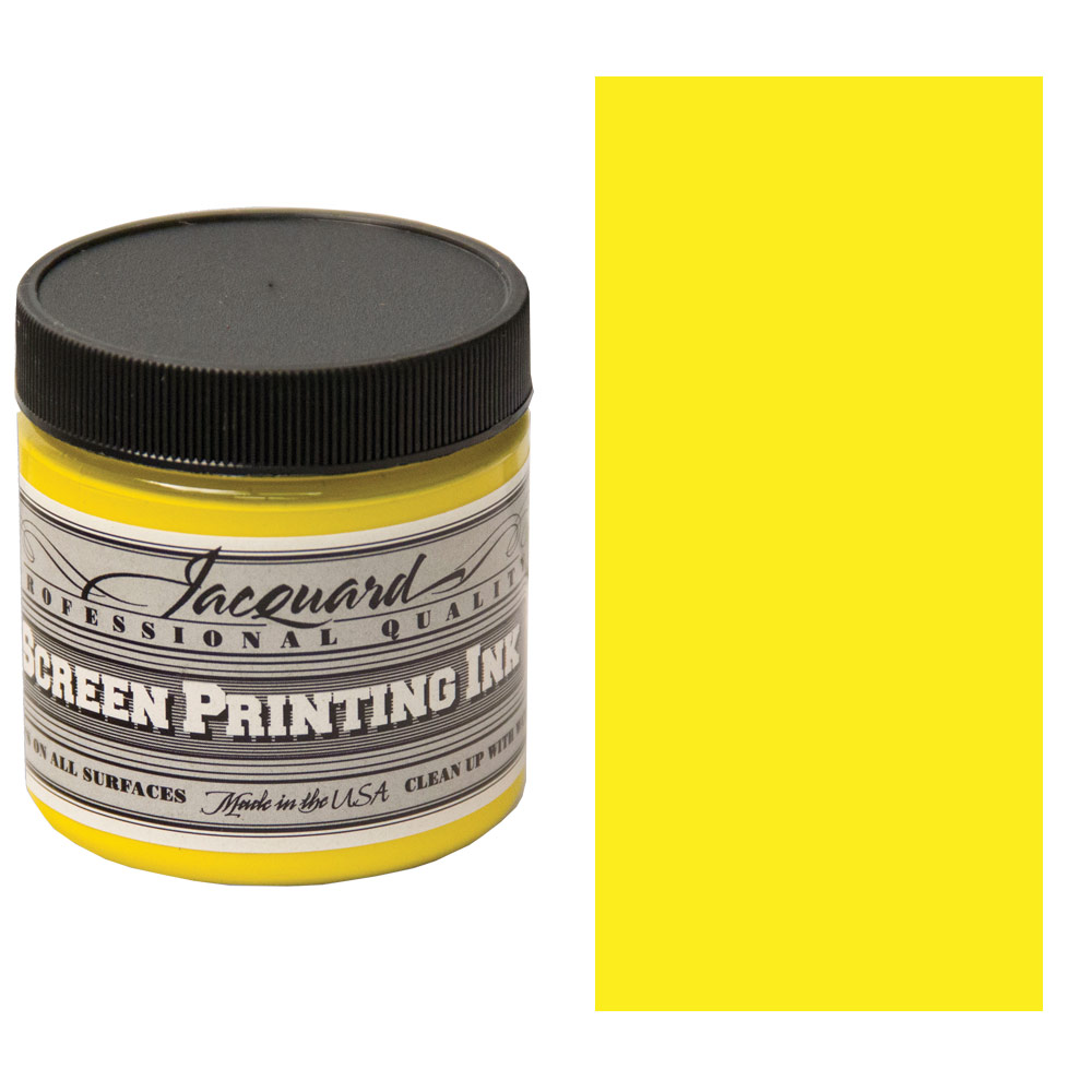 Jacquard Professional Screen Printing Ink 4oz Opaque Yellow