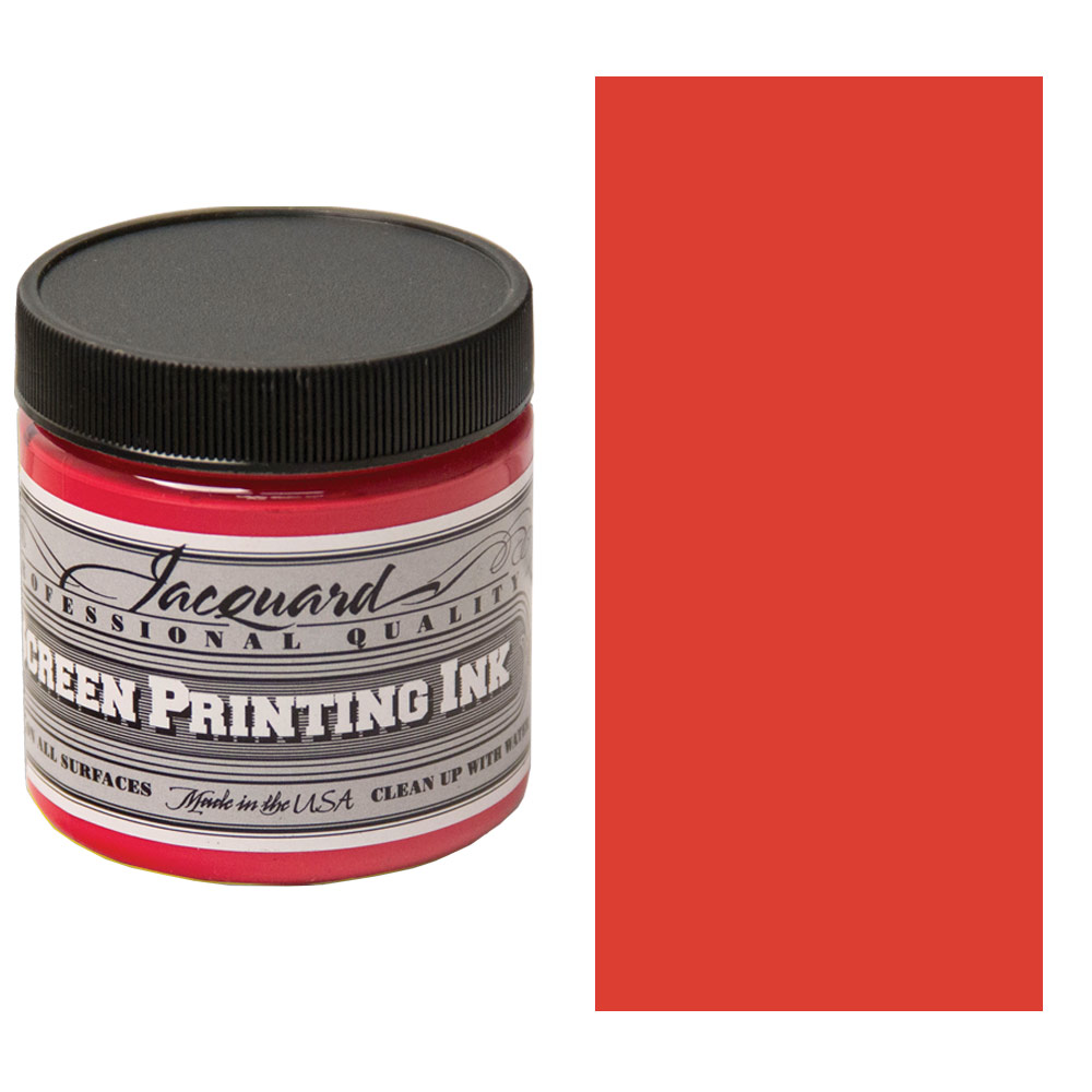 Jacquard Professional Screen Printing Ink 4oz Opaque Red