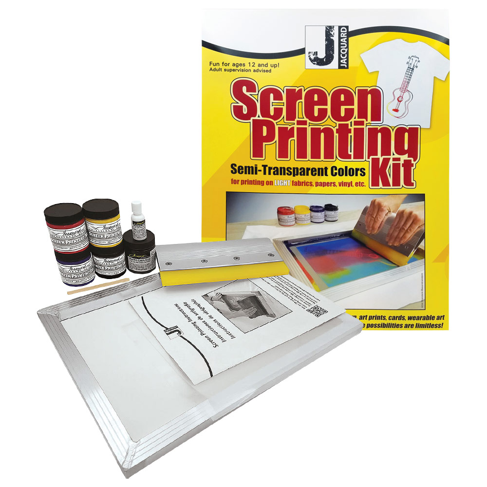 Jacquard Screen Printing Kit Semi-Transparent Colors