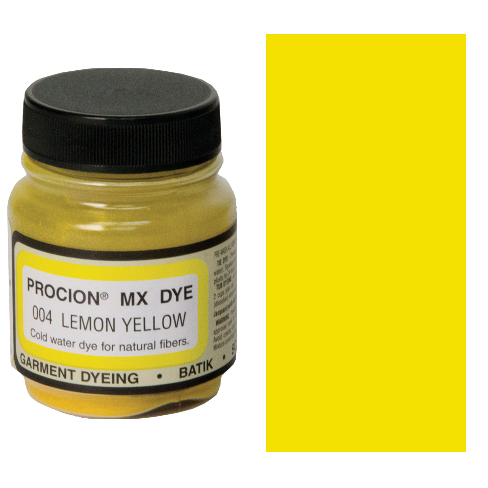 Jacquard Procion MX Dye 2/3oz Lemon Yellow