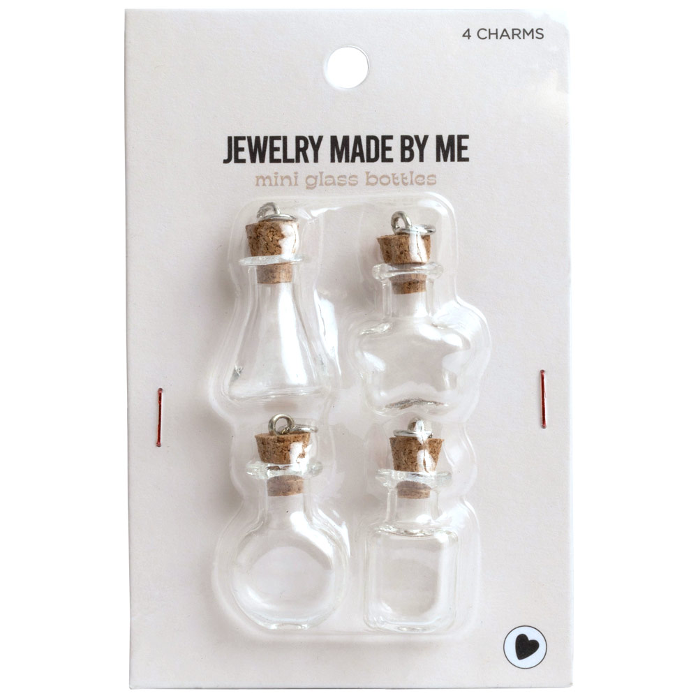 Jewelry Made By Me Mini Glass Bottle 4 Set
