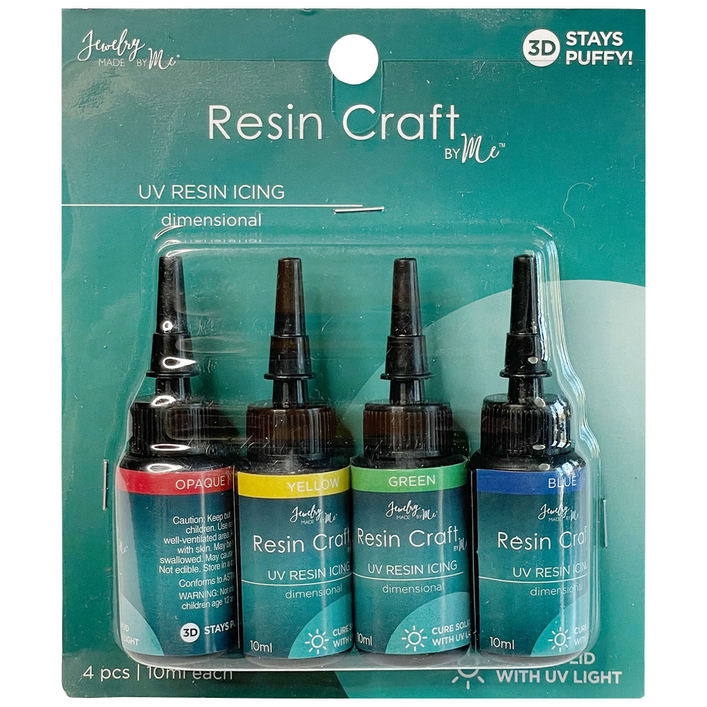Jewelry Made By Me UV Resin Icing 4 x 10ml Set Primary