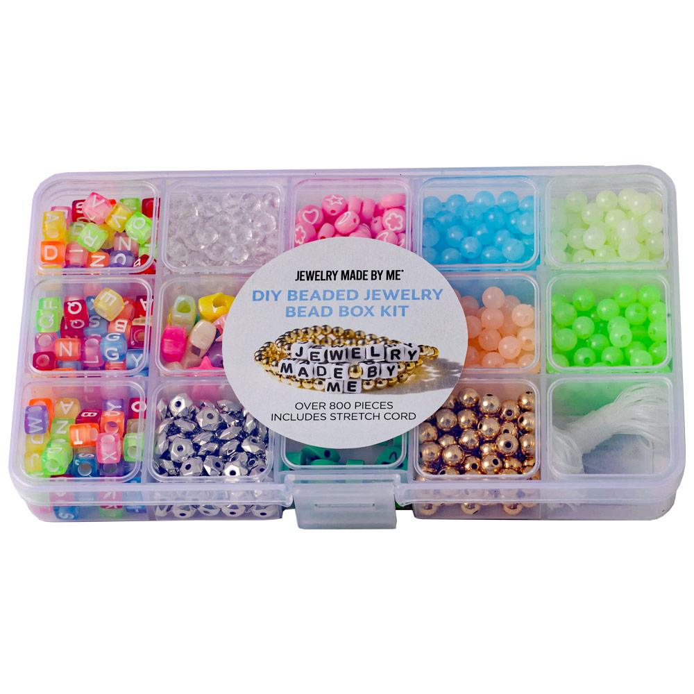 Jewelry Made By Me DIY Bead Box Alien & Neon Letters