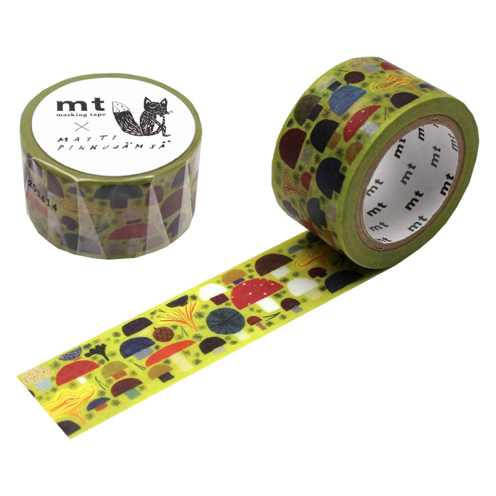 MT Washi Tape MATTI PIKKUJAMSA 24mm Mushroom