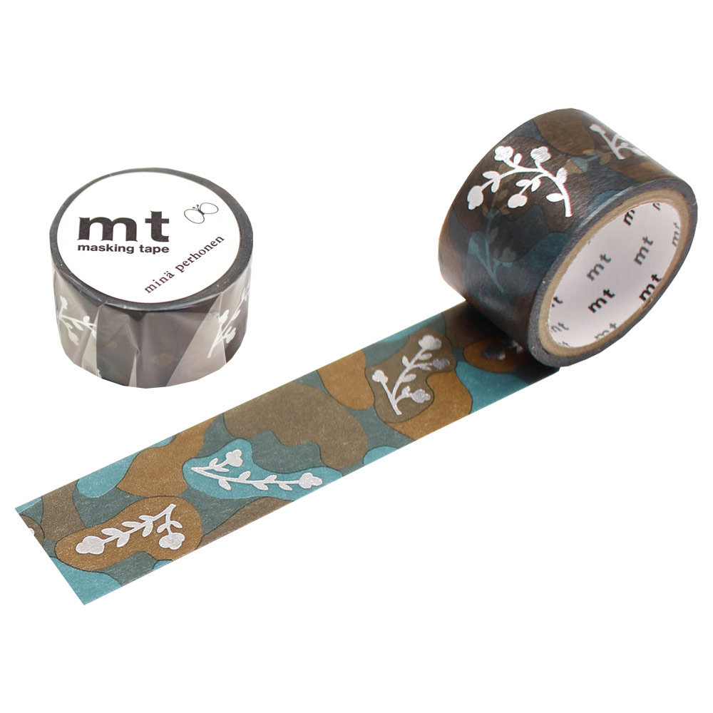 MT Washi Tape MINA PERHONEN 24mm Stamping Sleeping Flower