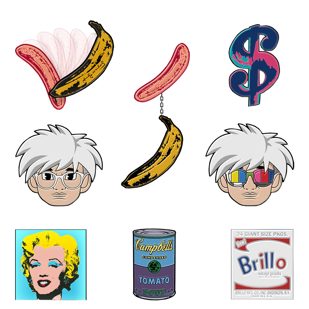 Kid Robot Enamel Pins Andy Warhol