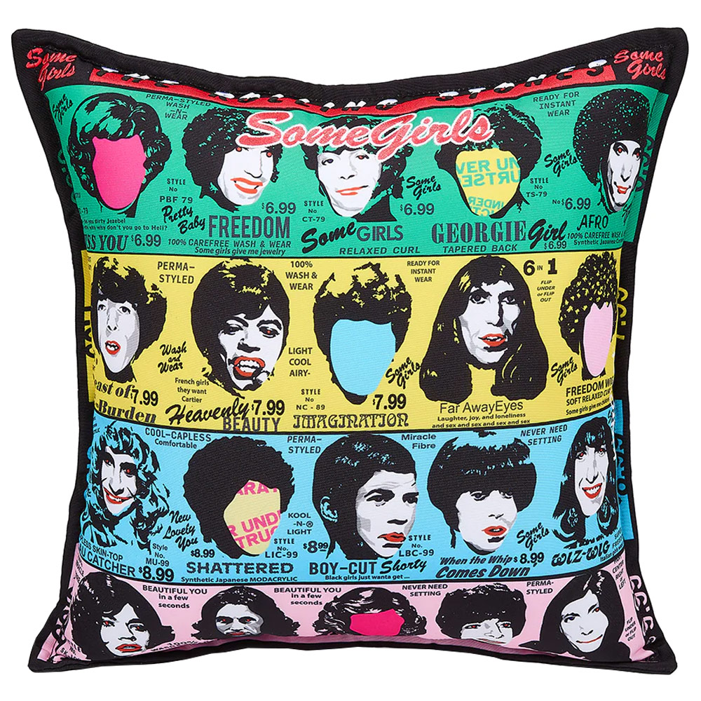 Kid Robot The Rolling Stones Plush Pillow 16" Some Girls Album