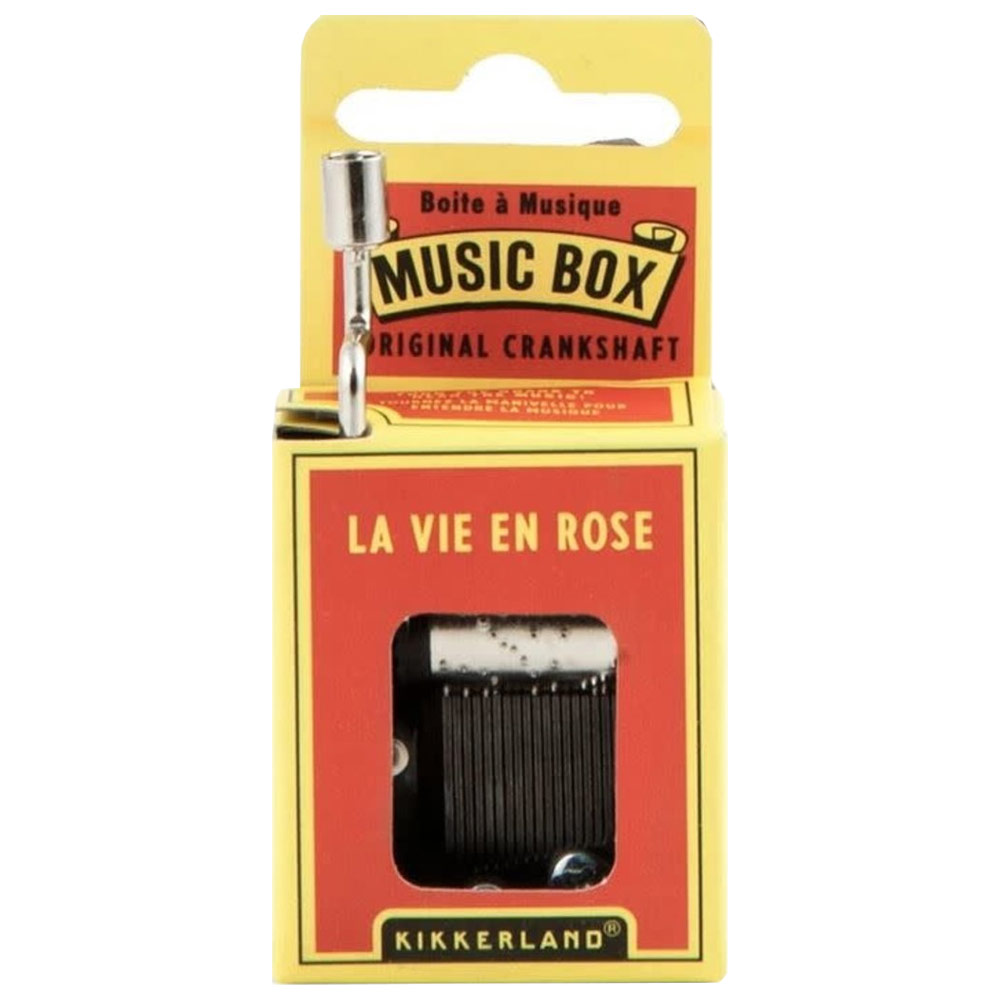 Kikkerland Crank Music Box La Vie En Rose