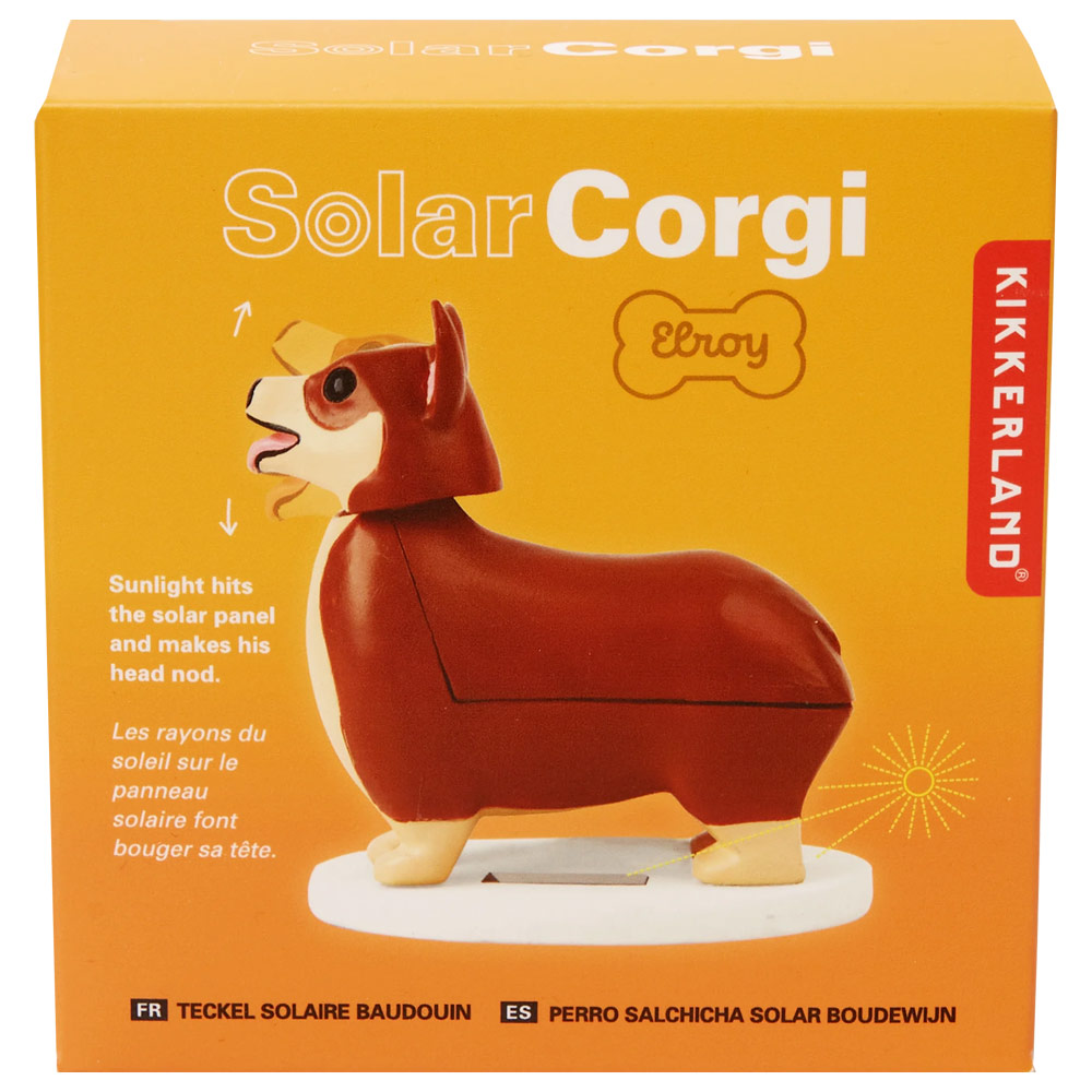 Kikkerland Elroy The Royal Solar Corgi