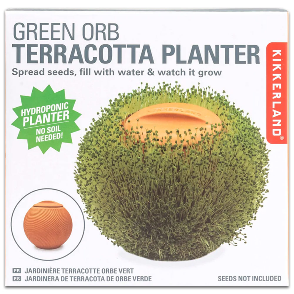 GREEN ORB TERRACOTTA PLANTER