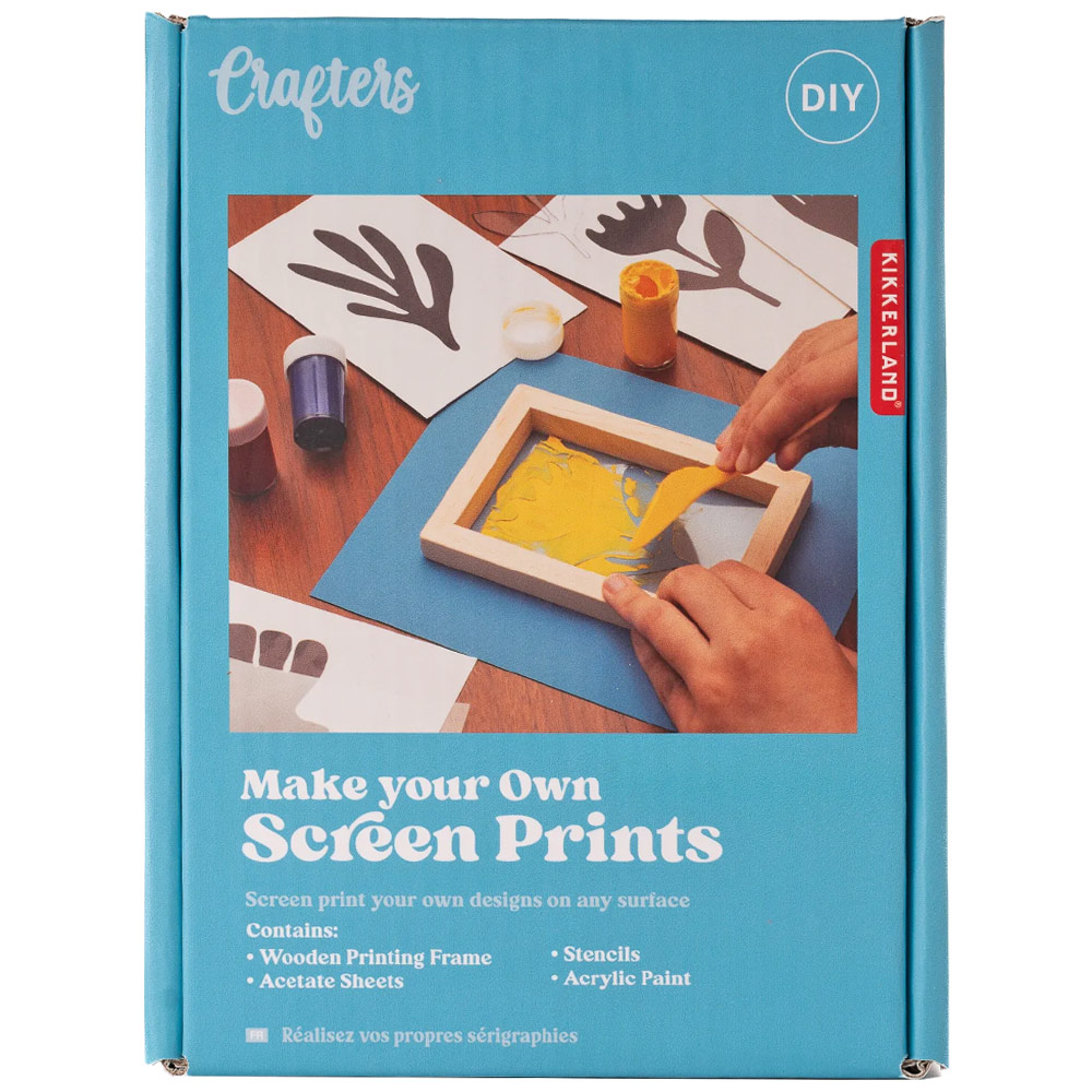 Kikkerland Crafters Make Your Own Screen Prints Kit