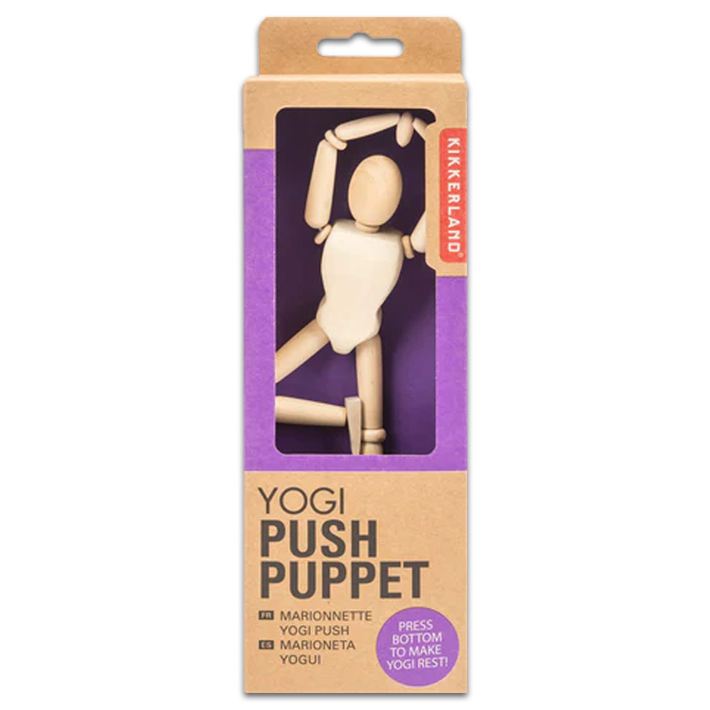 Kikkerland Yogi Push Puppet