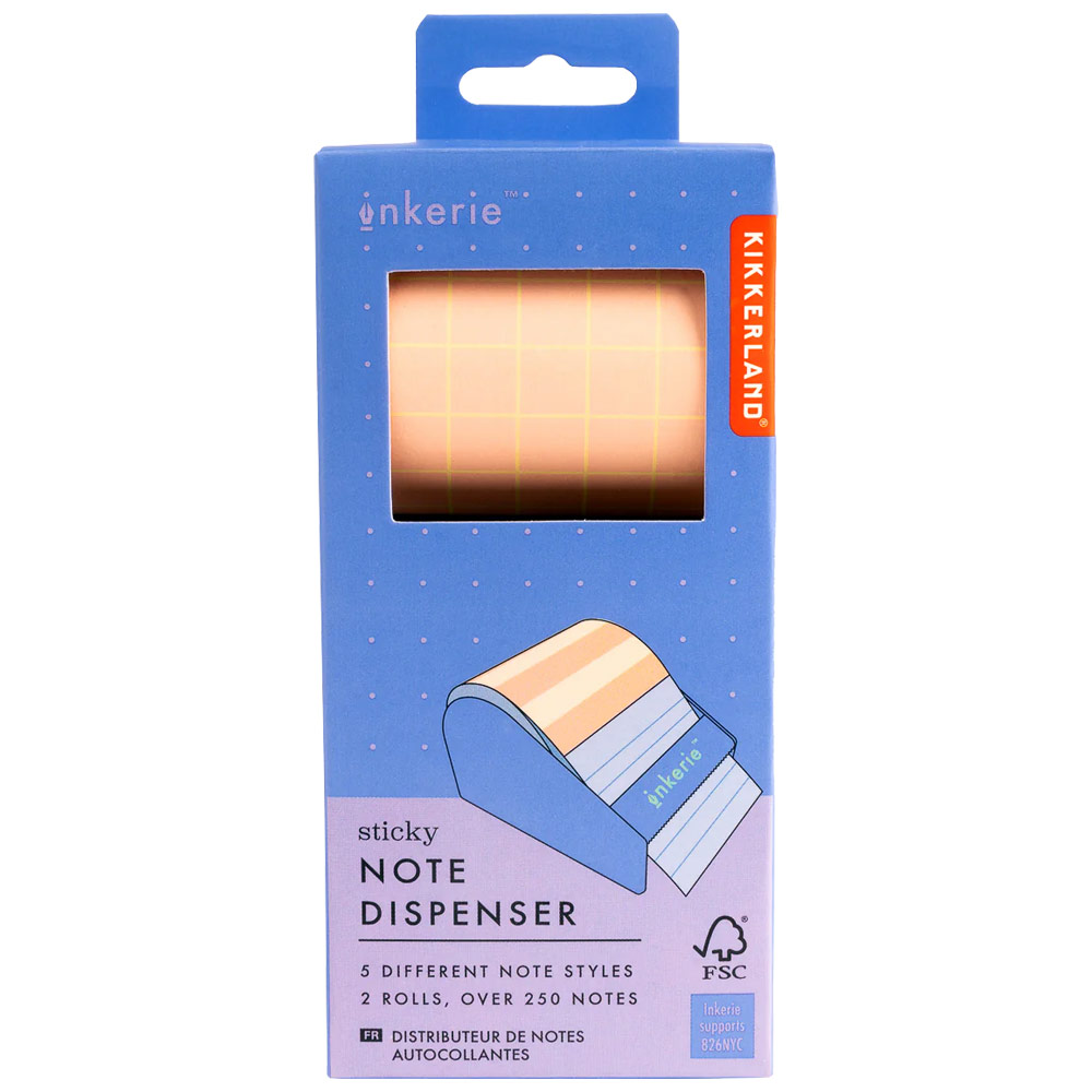 Kikkerland Inkerie Sticky Note Dispenser