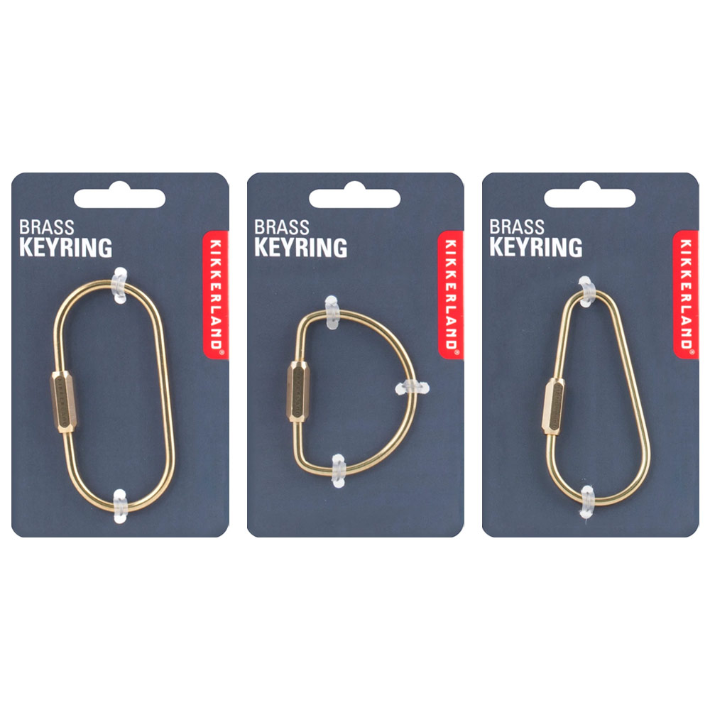 Kikkerland Brass Keyring