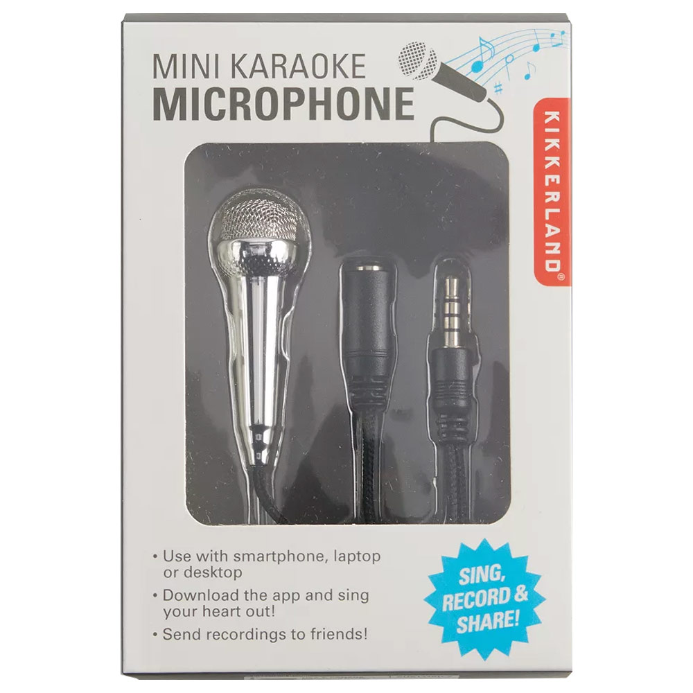 Kikkerland Mini Karaoke Microphone