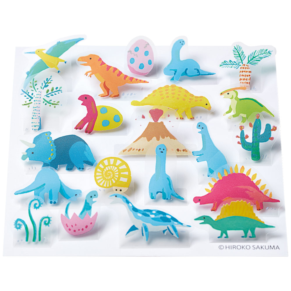 King Jim POP-UP Sticker 21 Set Dinosaurs