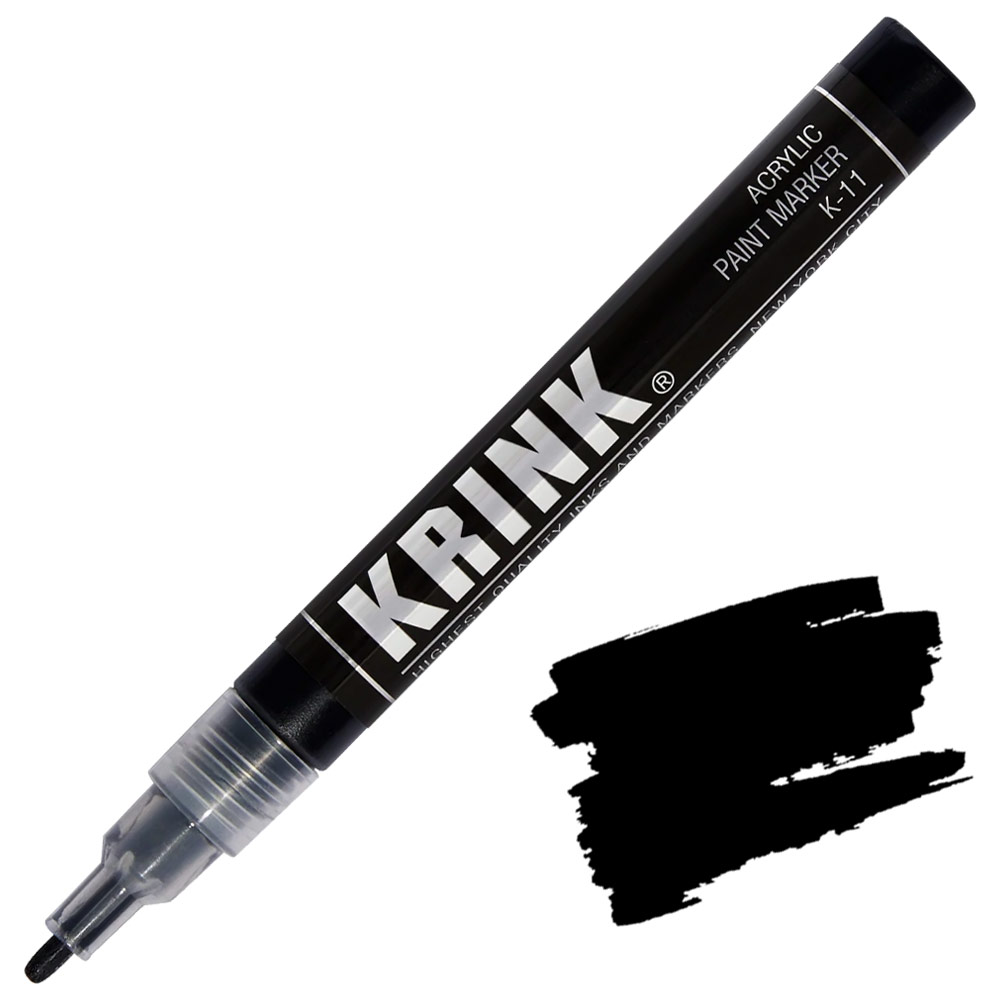 Krink K-11 Water-Based Acrylic Paint Marker 3mm 9ml Black