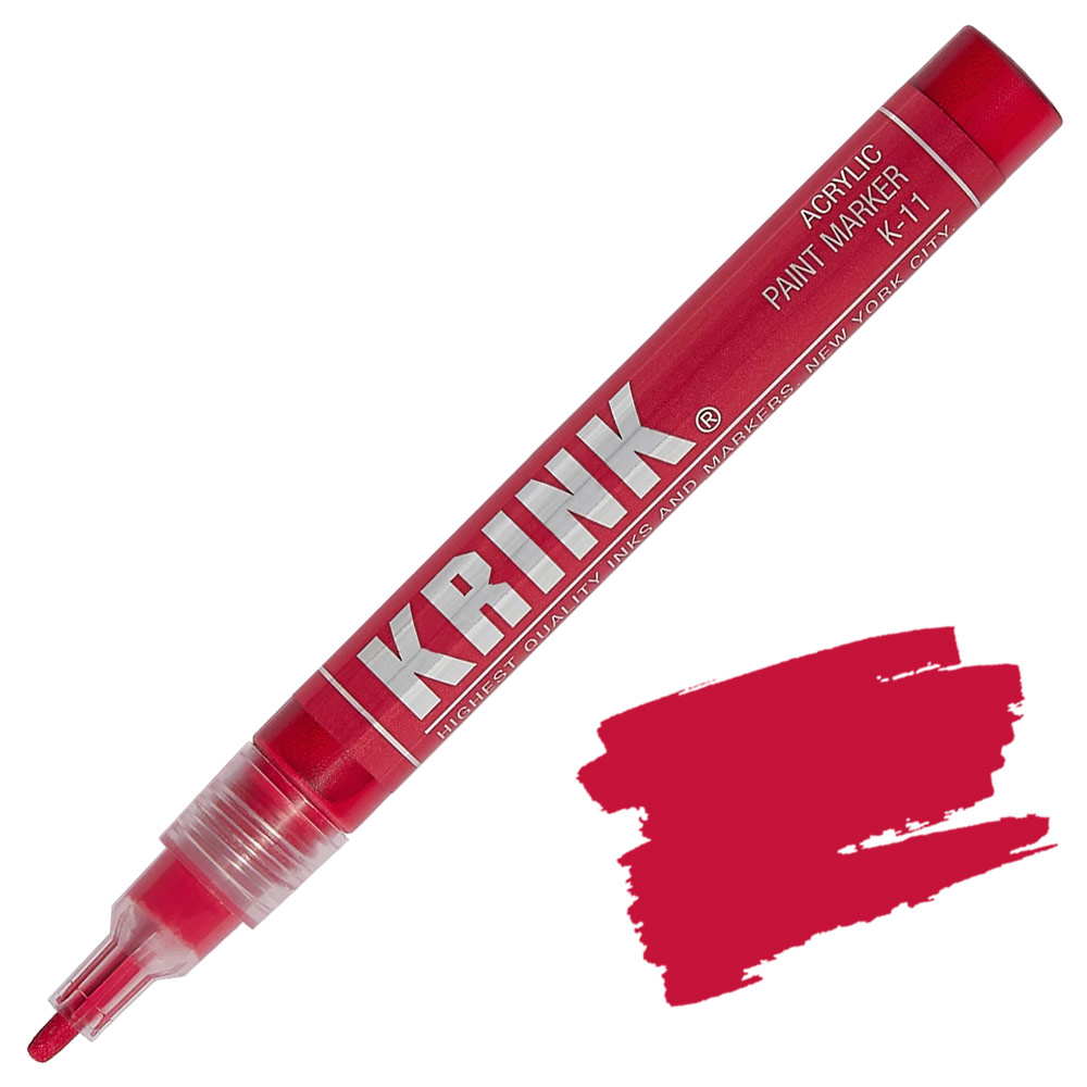 Krink K-11 Water-Based Acrylic Paint Marker 3mm 9ml Red