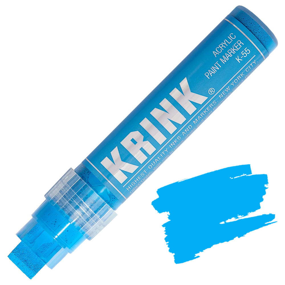 Krink K-55 Water-Based Acrylic Paint Marker 15mm 30ml Fluorescent Blue