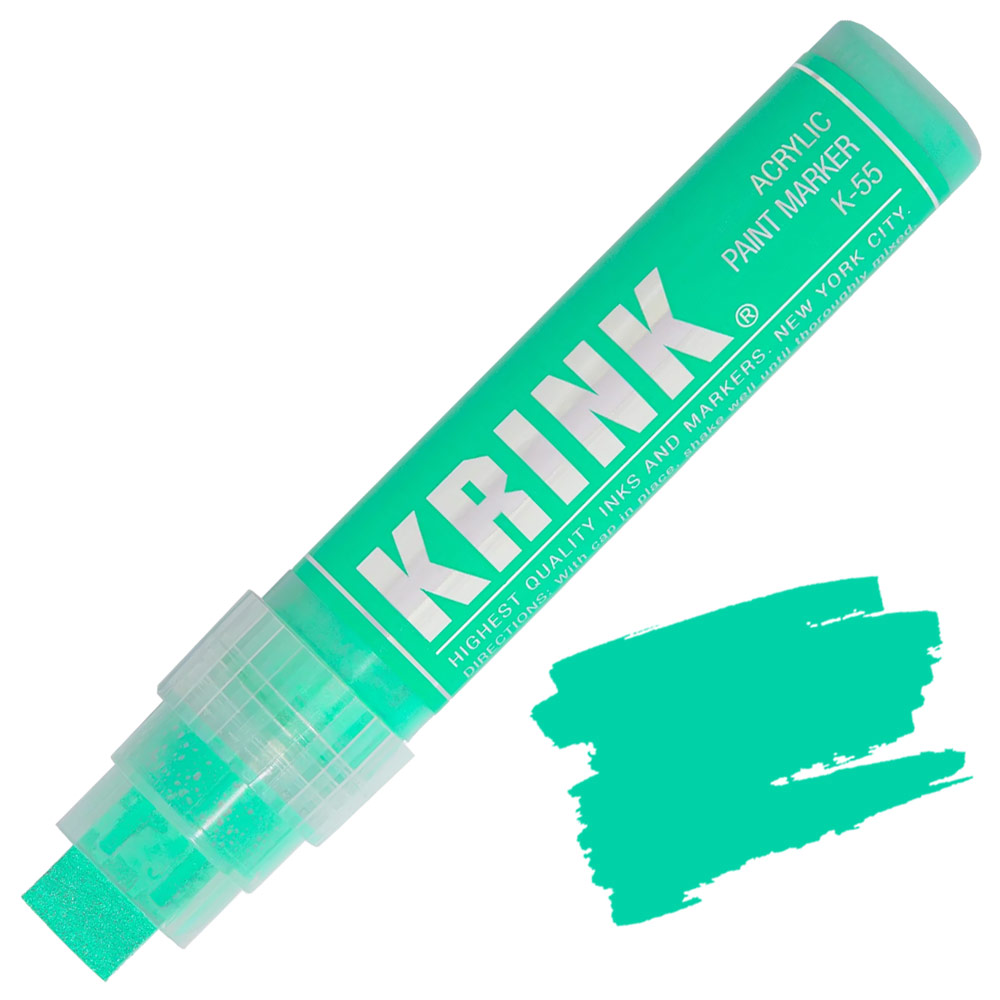 Krink K-55 Water-Based Acrylic Paint Marker 15mm Fluorescent Green