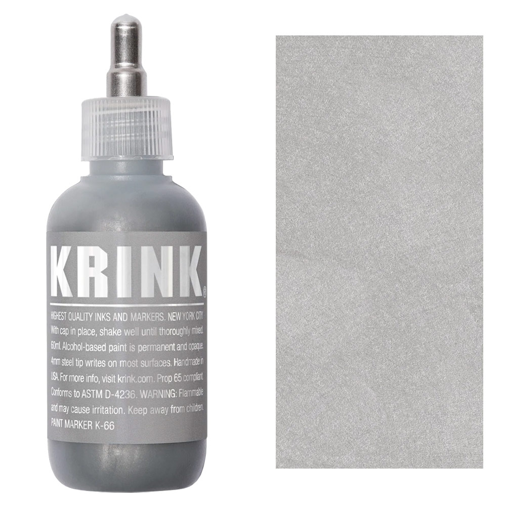Krink K-66 Metal Tip Alcohol Paint Marker 60ml 4mm Silver