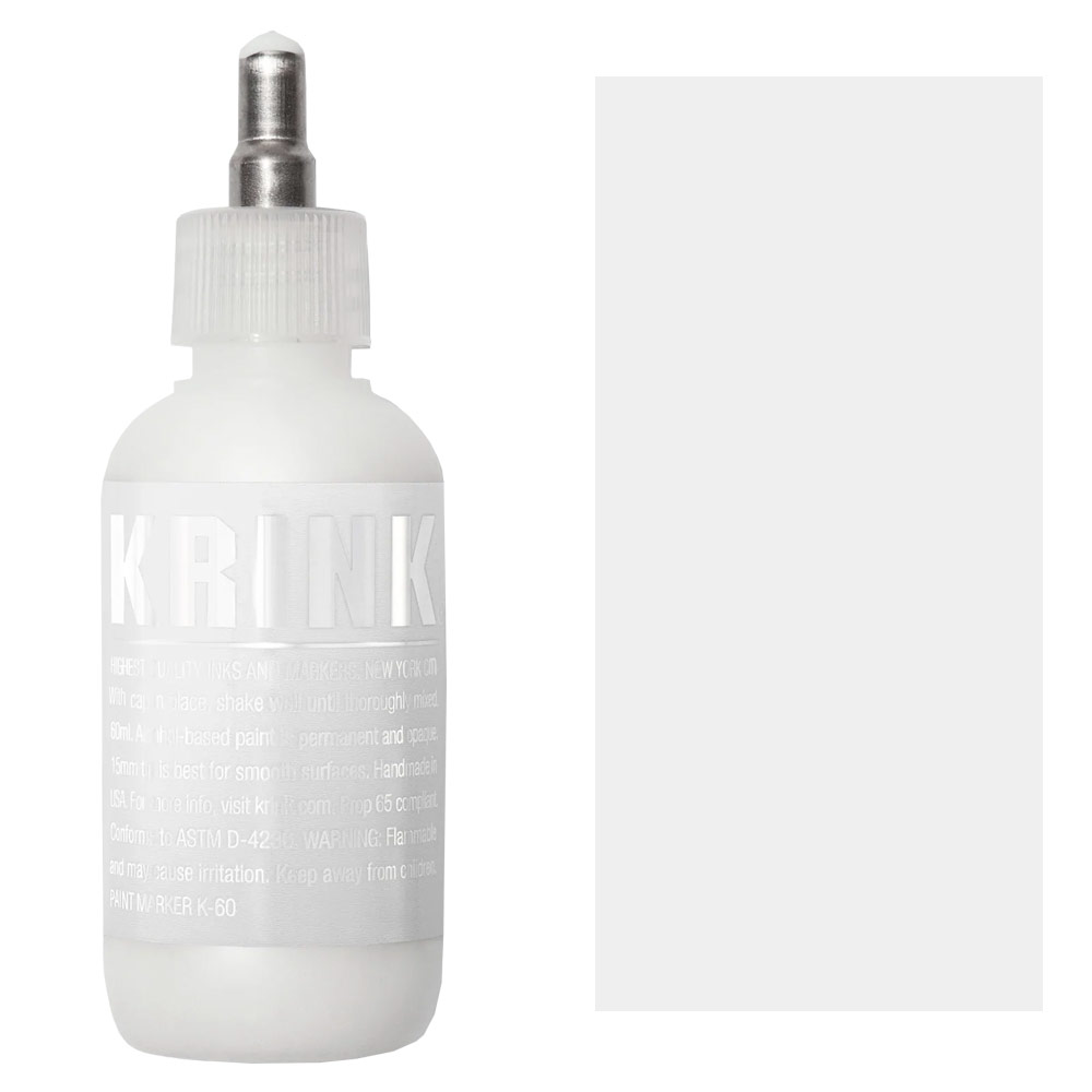 Krink K-66 Metal Tip Alcohol Paint Marker 60ml 4mm White