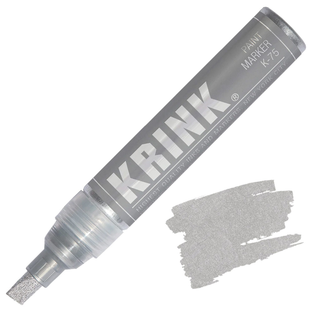 Krink K-75 Chisel Alcohol Paint Marker 7mm Silver