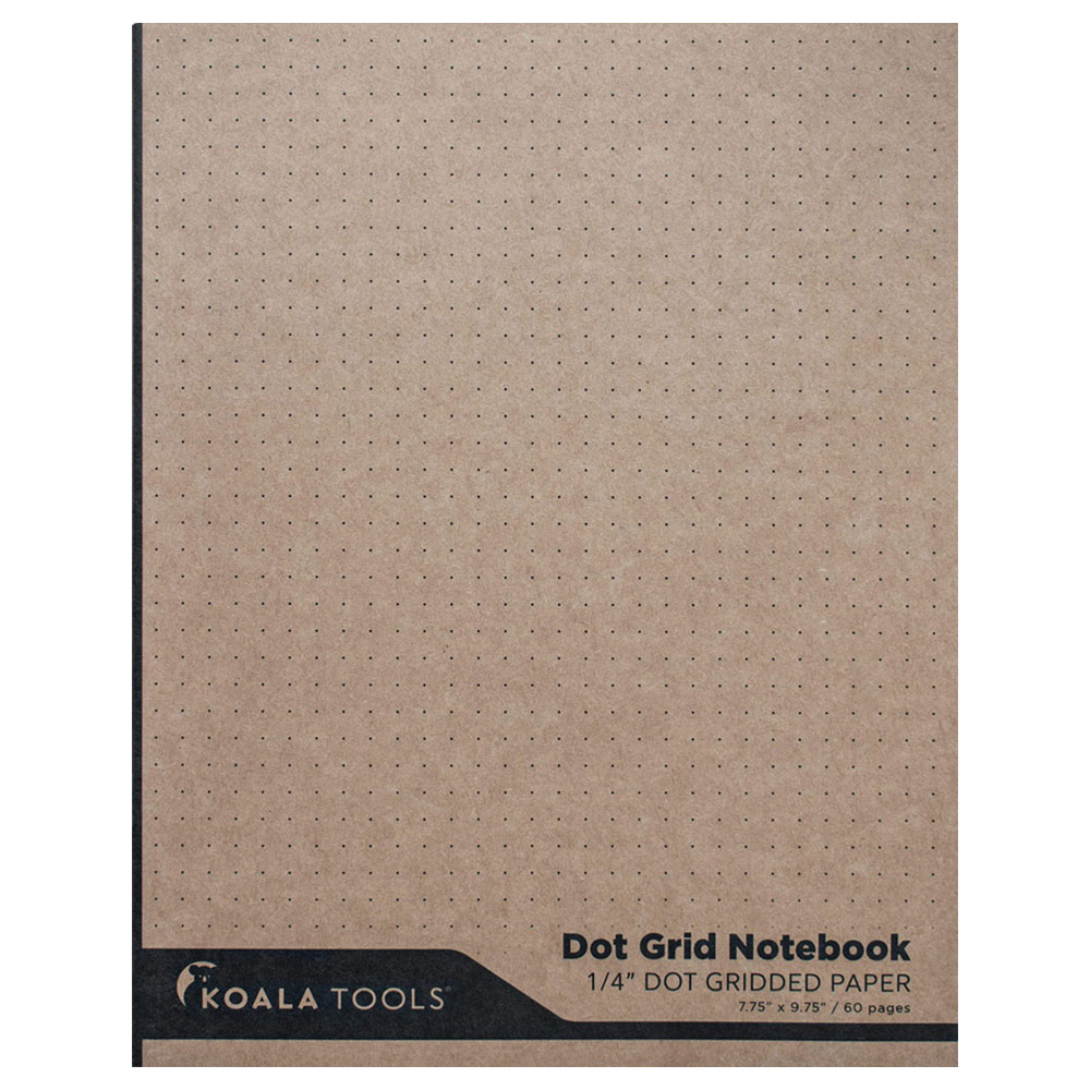 Koala Tools 1/4" Dot Gridded Paper Notebook 7.75"x9.75"