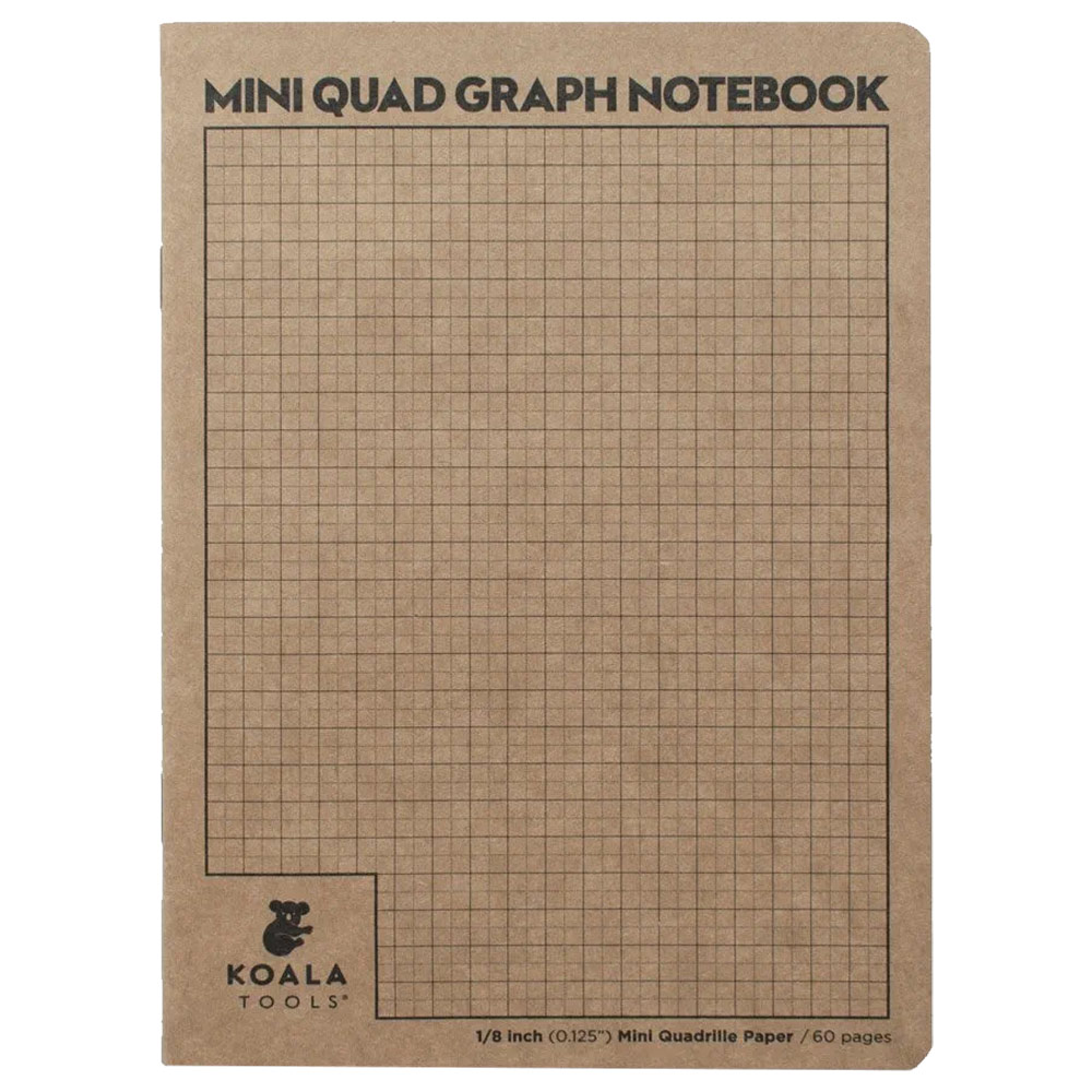 Koala Tools Mini Quadrille Graph Paper Notebook 5"x7"