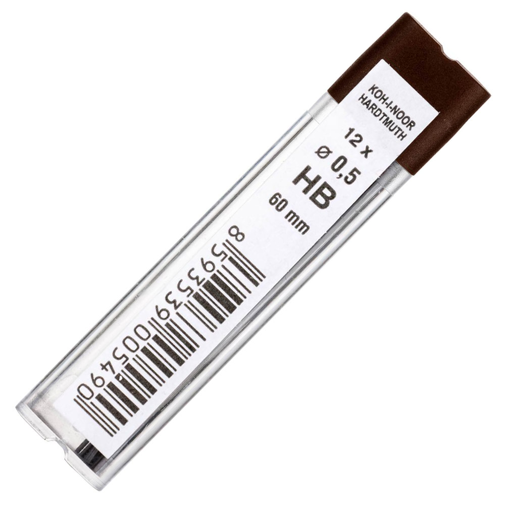 Koh-I-Noor Hardtmuth Graphite Lead 0.5mm 12 Pack HB