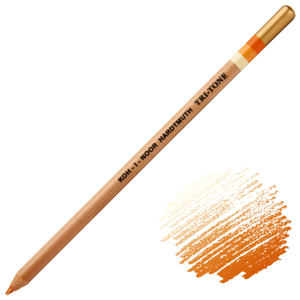 Koh-I-Noor Tri-tone Multi-Color Pencil Citrus