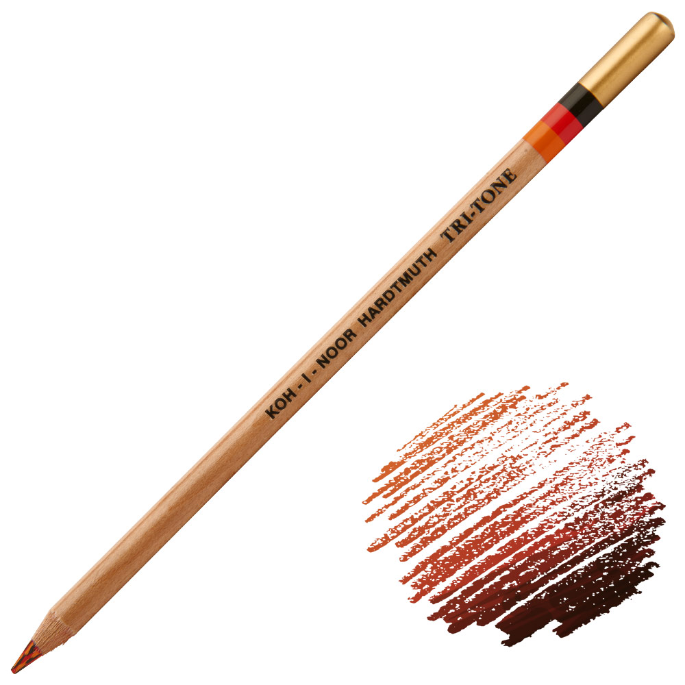 Koh-I-Noor Tri-tone Multi-Color Pencil Ember