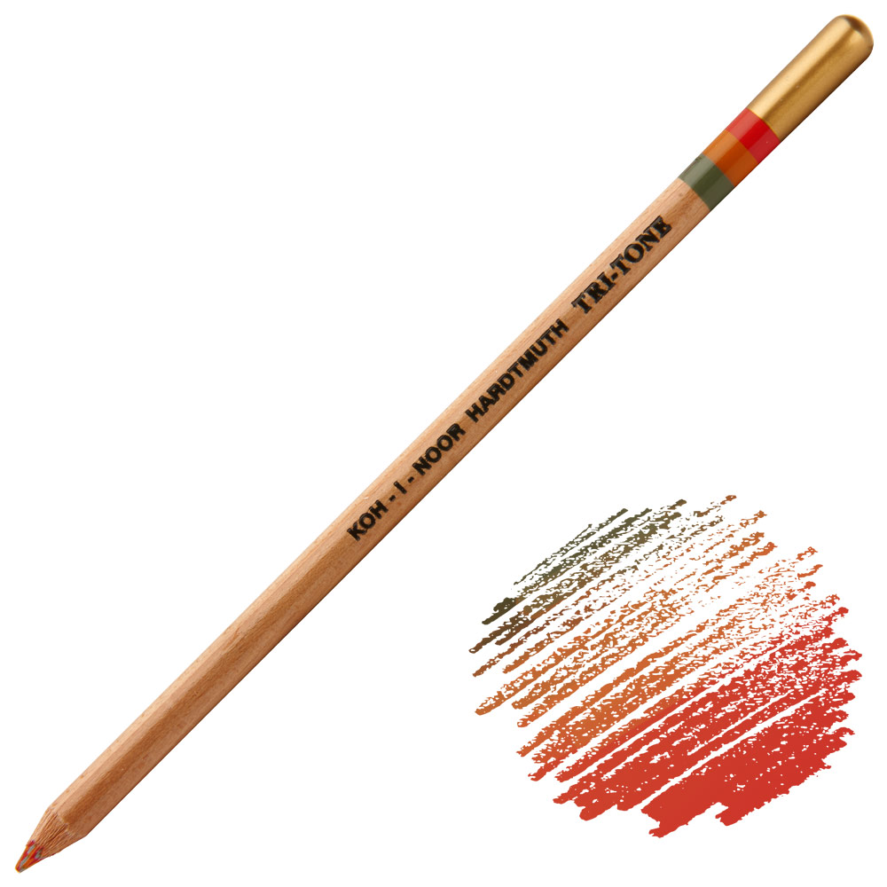 Koh-I-Noor Tri-tone Multi-Color Pencil Volcano