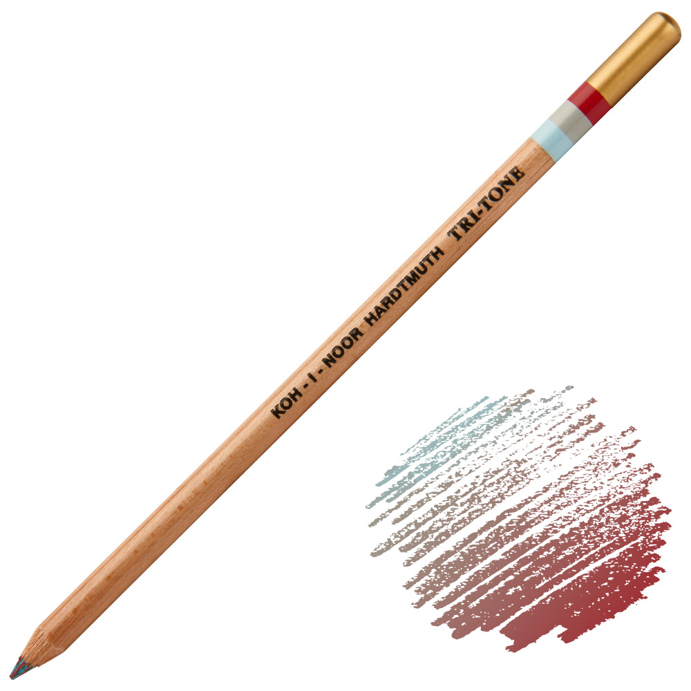 Koh-I-Noor Tri-tone Multi-Color Pencil Evening Storm