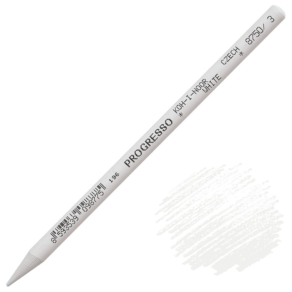 Koh-I-Noor Progresso Woodless Color Pencil White