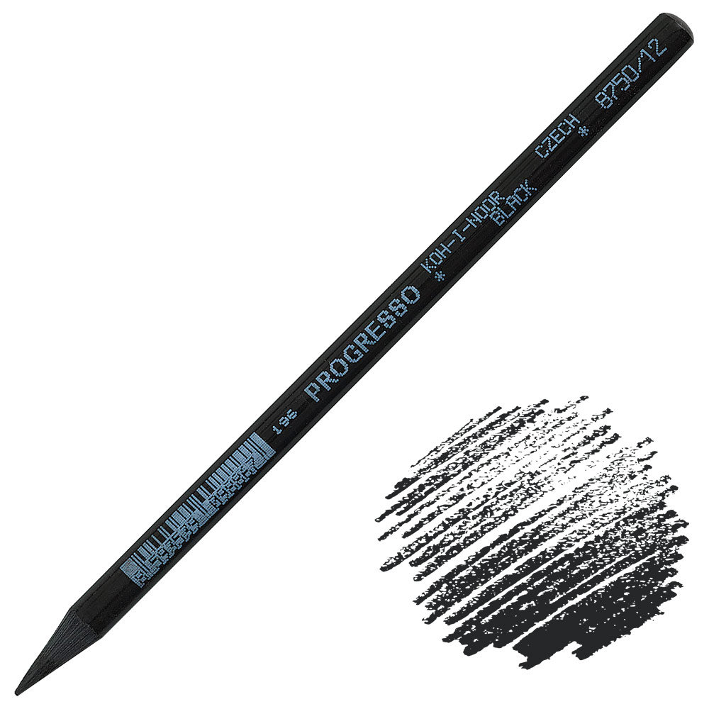 Koh-I-Noor Progresso Woodless Color Pencil Black