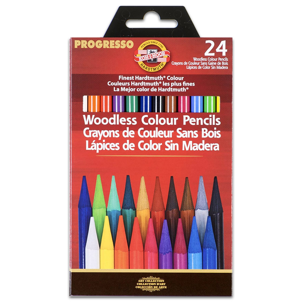 Koh-I-Noor Progresso Woodless Color Pencil 24 Set