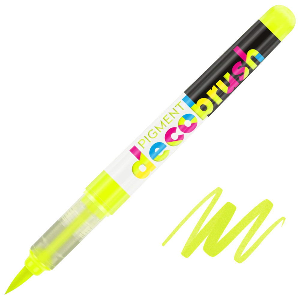 Karin Pigment DecoBrush Marker Sulphur Yellow