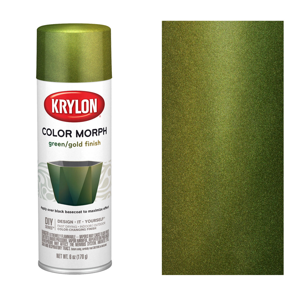 Krylon Color Morph Spray Paint 6oz Green/Gold