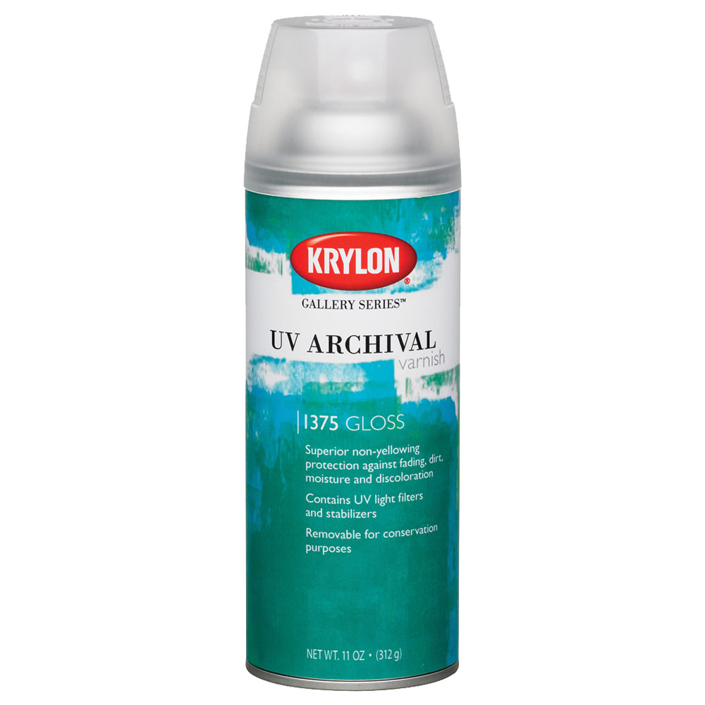 Krylon Gallery Series UV Archival Varnish Spray 11oz Gloss