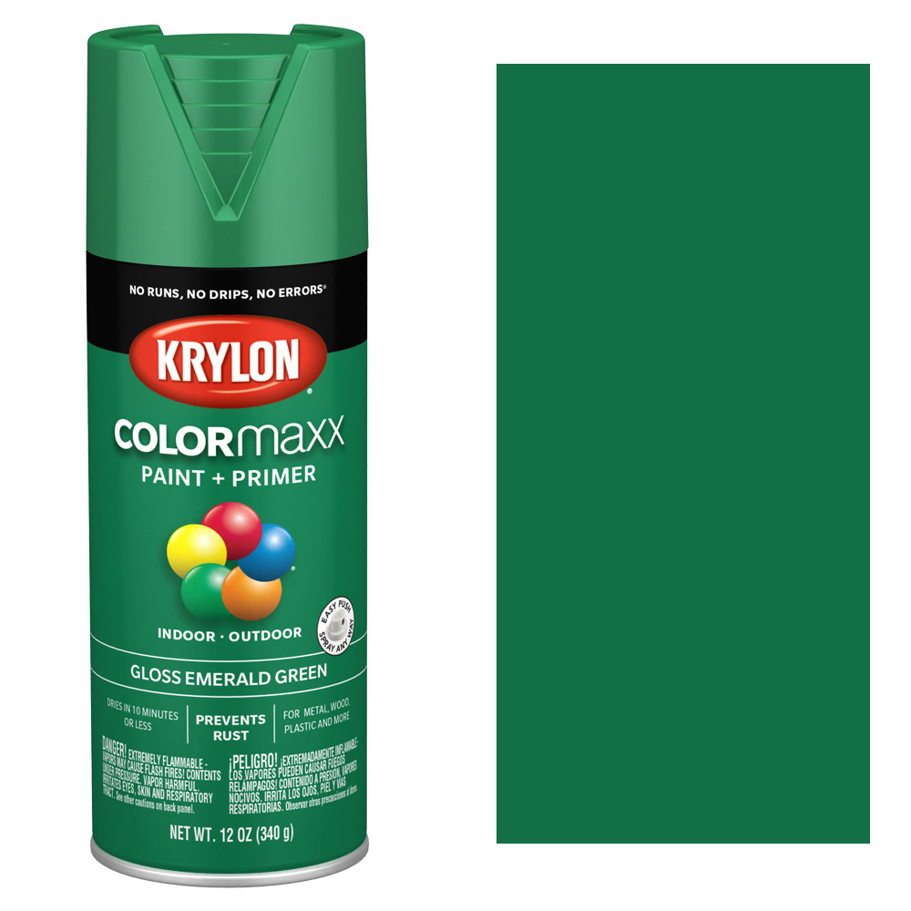 Krylon COLORmaxx Spray Paint 12oz Gloss Emerald Green
