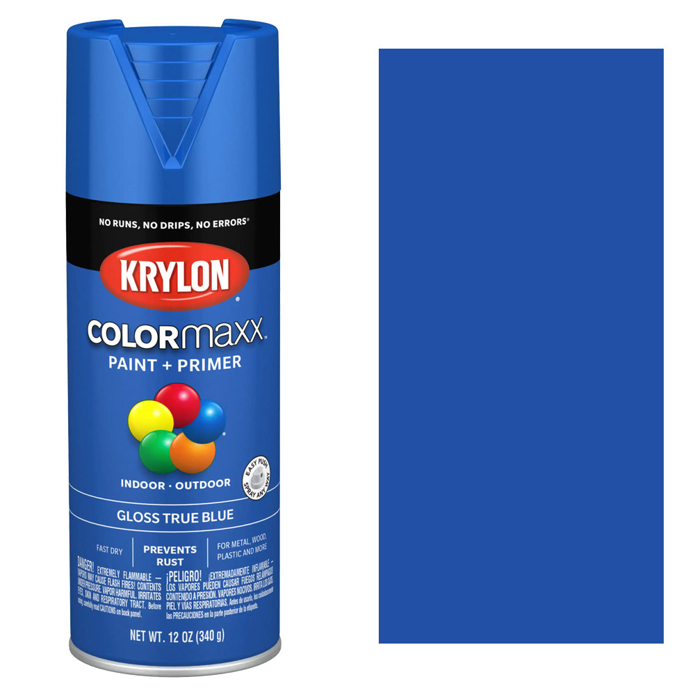 Krylon COLORmaxx Spray Paint 12oz Gloss True Blue