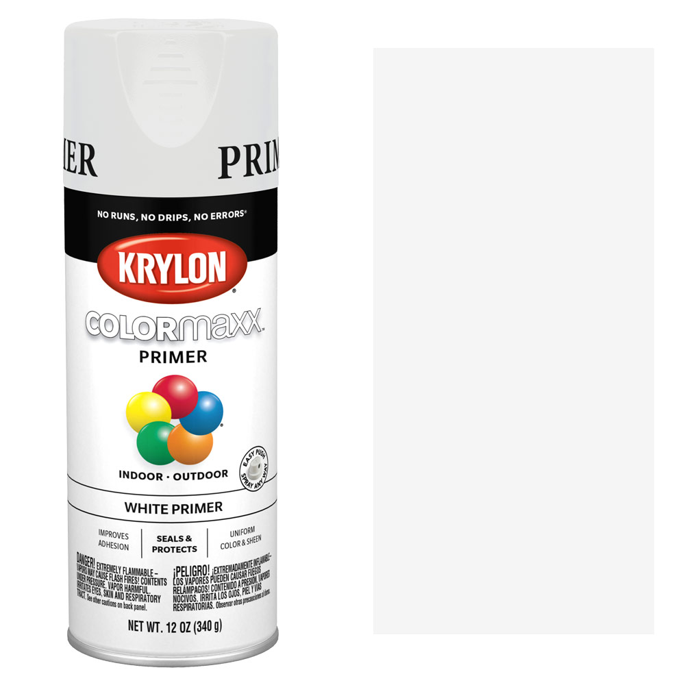 Krylon COLORmaxx Spray Paint Primer White