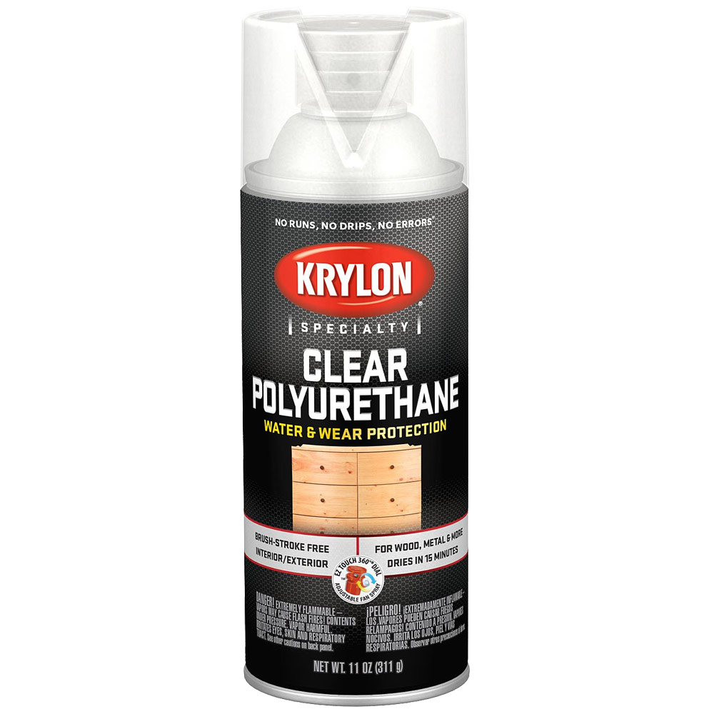 Krylon Specialty Clear Polyurethane Coating Spray 11oz Gloss