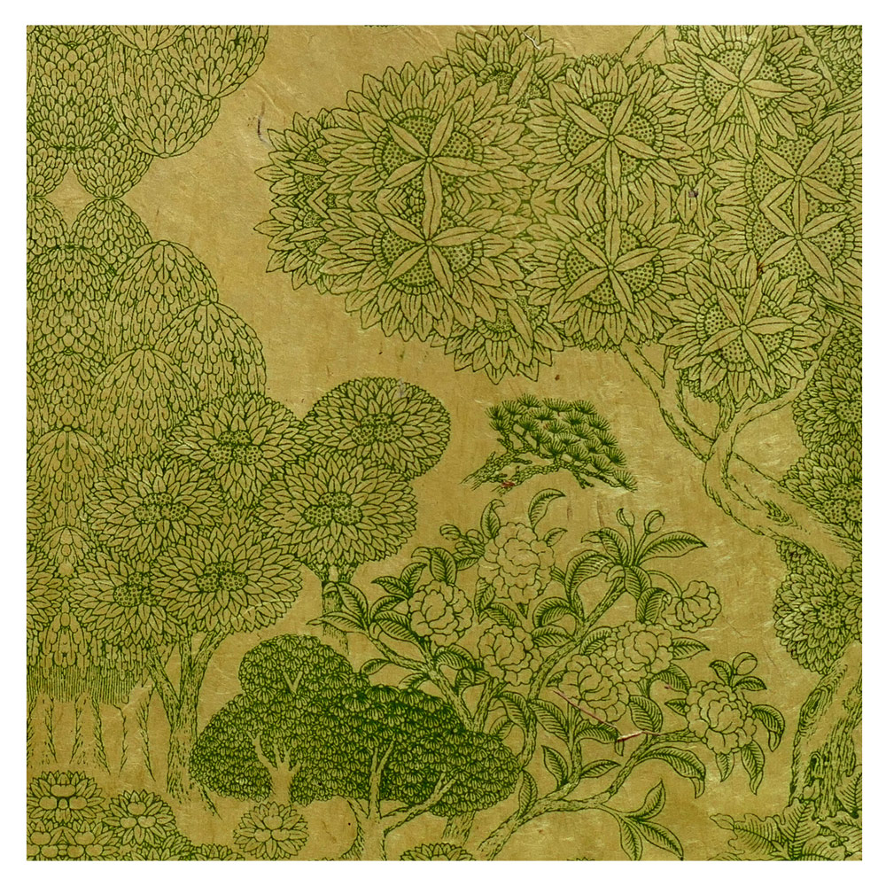 Lamali Decorative Lokta Paper Kongpo 20"x30" Sage/Green