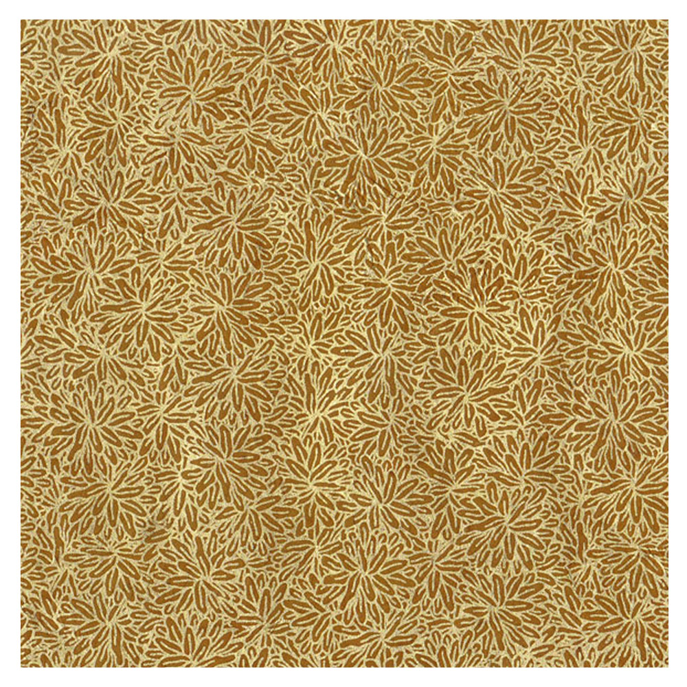 Lamali Decorative Lokta Paper Jungle 20"x30" Gold/Gold