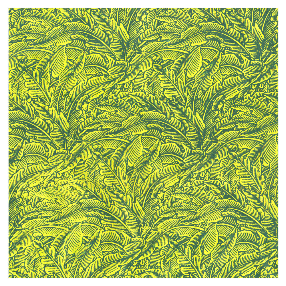 Lamali Decorative Lokta Paper Greenery Small 20"x30" Yellow/Avocado
