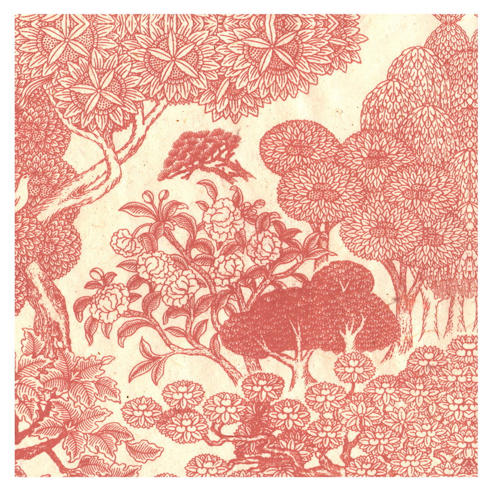 Lamali Decorative Lokta Paper Kongpo 20"x30" Cream/Peach