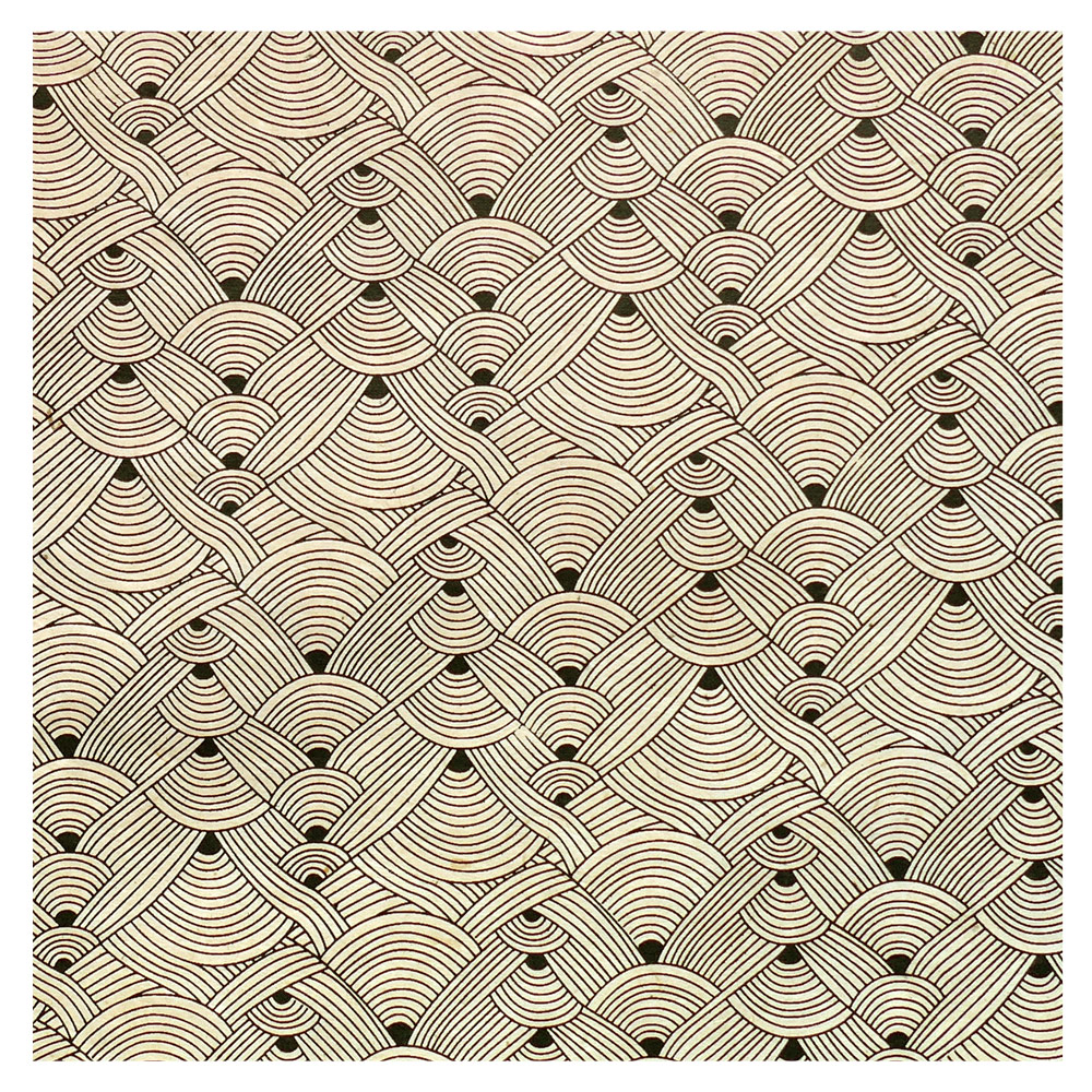 Lamali Decorative Lokta Paper Chanel 20"x30" White/Black