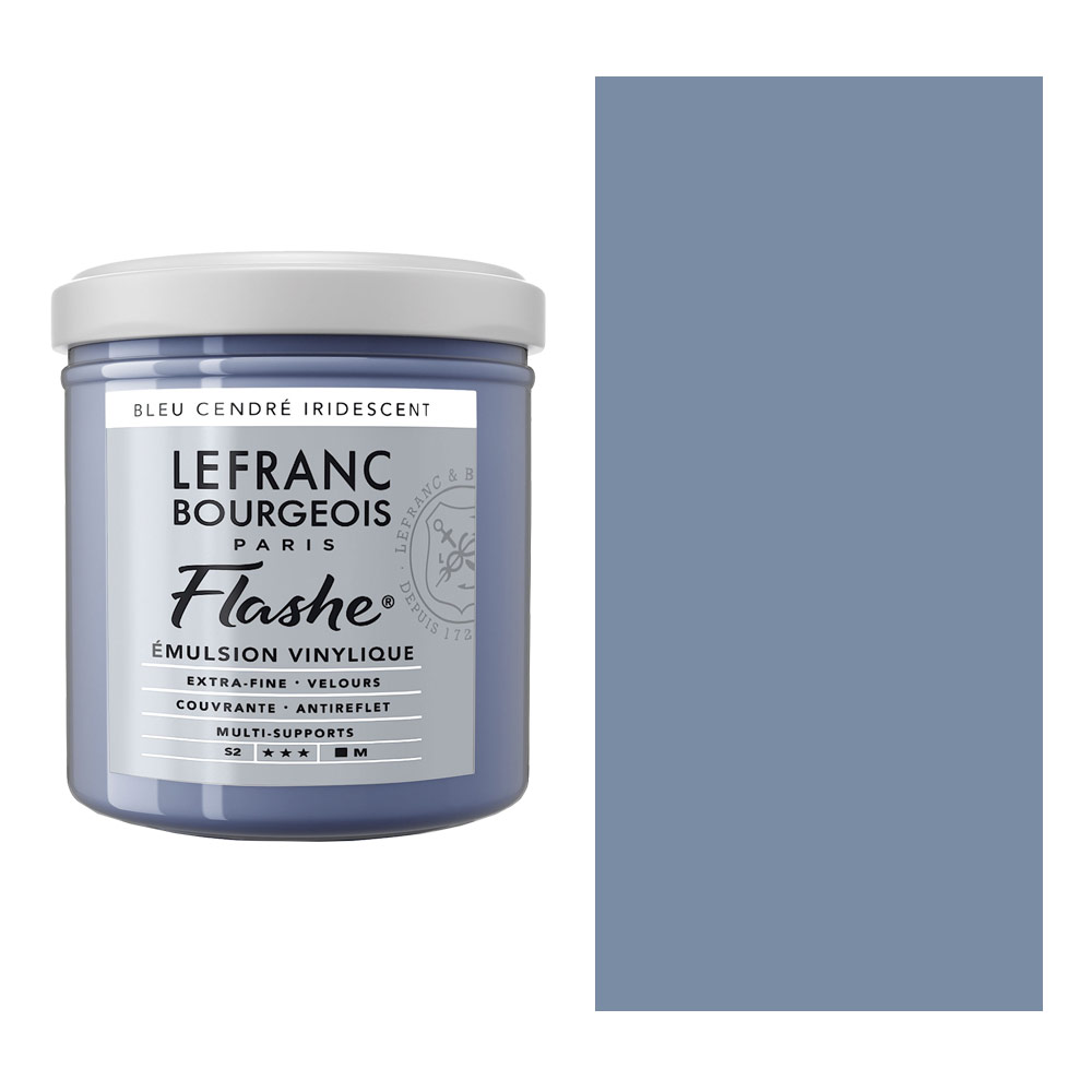 Lefranc & Bourgeois Flashe Vinyl Paint 125ml Iridescent Blue Ash
